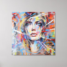 Abstract woman face 01