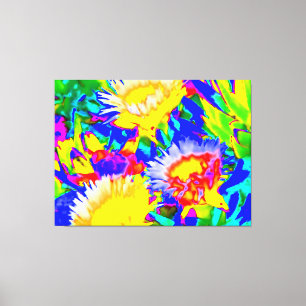 Toile Abstraction de couleur succulente