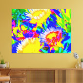 Toile Abstraction de couleur succulente (Insitu(Salon))