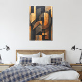 Toile Abstraction Dorée (Insitu(Chambre))
