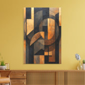 Toile Abstraction Dorée (Insitu(Salon))