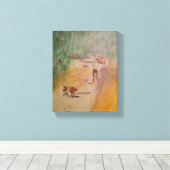 Toile Abstrait (Insitu (Plancher de Bois))