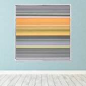Toile Abstrait #1 : Jaune et gris (Insitu (Plancher de Bois))