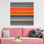 Toile Abstrait #1 : Orange et gris (Insitu(Salon))