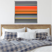 Toile Abstrait #1 : Orange et gris (Insitu(Chambre))