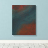 Toile Abstrait 1 : rouges et bleus (Insitu (Plancher de Bois))