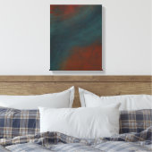 Toile Abstrait 1 : rouges et bleus (Insitu(Chambre))