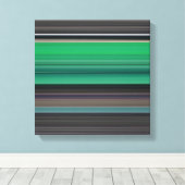 Toile Abstrait #1 : Vert et gris (Insitu (Plancher de Bois))