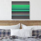 Toile Abstrait #1 : Vert et gris (Insitu(Chambre))