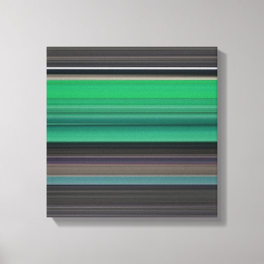 Toile Abstrait #1 : Vert et gris (Recto)