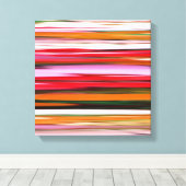 Toile Abstrait #2 : Orange blur (Insitu (Plancher de Bois))