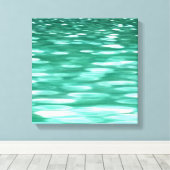 Toile Abstrait #3 : Shimmer vert (Insitu (Plancher de Bois))