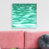 Toile Abstrait #3 : Shimmer vert (Insitu(Salon))
