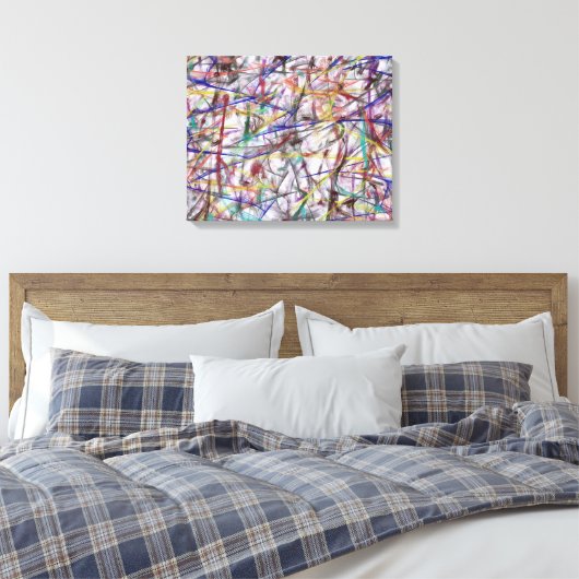 Toile Abstrait 432 par Kristalin Davis (Insitu(Chambre))