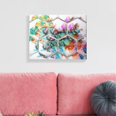 Toile Abstrait alcool coloré art de l'encre (Insitu(Salon))