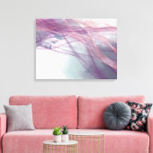 Toile Abstrait alcool moderne encre Rose or harmonie (Insitu(Salon))