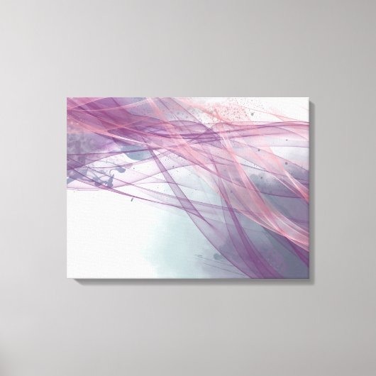 Toile Abstrait alcool moderne encre Rose or harmonie (Recto)