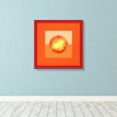 Toile Abstrait Art moderne géométrique Sun (Insitu (Plancher de Bois))