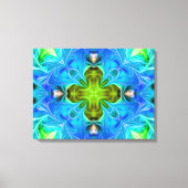 Toile Abstrait bleu brillant (Recto)