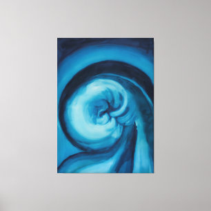 Toile Abstrait bleu I Georgia O'Keeffe