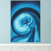 Toile Abstrait |bleu I | Georgia O'Keeffe (Insitu (Plancher de Bois))