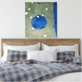 Toile Abstrait bleu, vert et blanc (Insitu(Chambre))