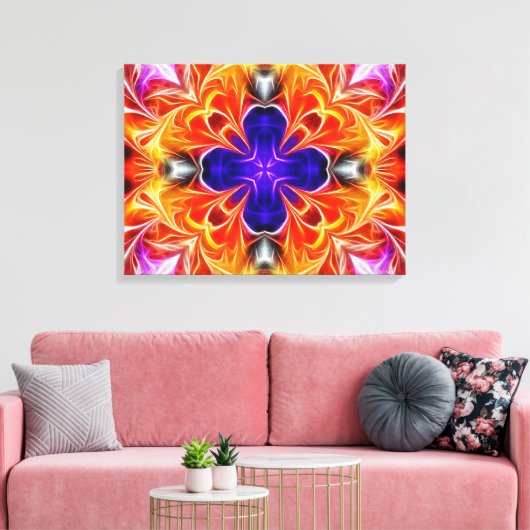 Toile Abstrait brillant coloré (Insitu(Salon))