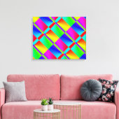 Toile Abstrait coloré (Insitu(Salon))