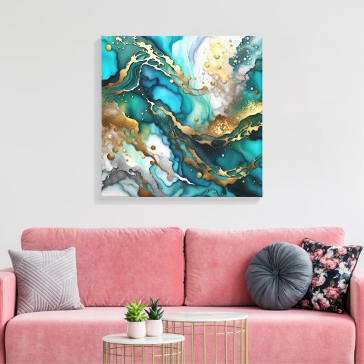 Toile Abstrait coloré (Insitu(Salon))