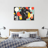 Toile Abstrait dadaïsme coloré esthétique (Insitu(Chambre))