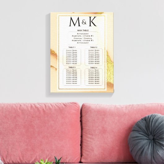 Toile Abstrait de corail moderne 💡 Mariage d'huile d'en (Insitu(Salon))