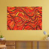 Toile Abstrait de verre orange (Insitu(Salon))