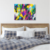 Toile Abstrait éclat de peinture (Insitu(Chambre))