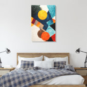 Toile Abstrait géométrique coloré (Insitu(Chambre))