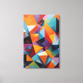 Toile Abstrait géométrique coloré (Recto)