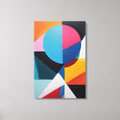 Toile Abstrait géométrique coloré (Recto)