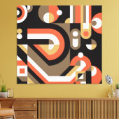 Toile Abstrait géométrique : Conception futuriste de l'o (Insitu(Salon))