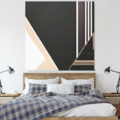 Toile Abstrait Géométrique Moderne Minimaliste (Insitu(Chambre))
