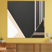 Toile Abstrait Géométrique Moderne Minimaliste (Insitu(Salon))