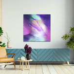 Toile Abstrait Glittering Liquid Pour Paint Neon Magenta<br><div class="desc">Cette impression de toile abstraite moderne présente un arrière - plan abstrait moderne peint de peintures liquides aux couleurs vives comme le néon magenta,  le violet et le turquoise pour créer une impression de toile abstraite moderne.</div>