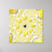 Toile Abstrait Gold Fractal (Recto)