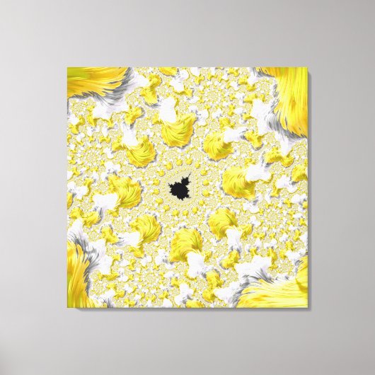 Toile Abstrait Gold Fractal (Recto)