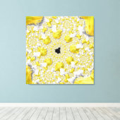 Toile Abstrait Gold Fractal (Insitu (Plancher de Bois))