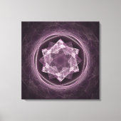 Toile Abstrait gris foncé violet fractal (Recto)