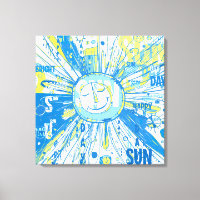 Abstrait Happy Whimsical Sun Word Art