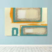 Toile Abstrait Inspiré de Rothko Doux et Gras Signé (Insitu (Plancher de Bois))