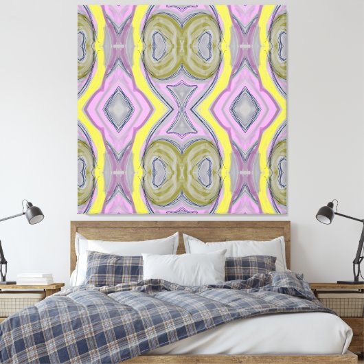 Toile Abstrait Jaune (Insitu(Chambre))