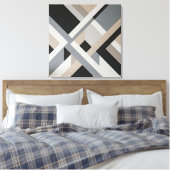 Toile Abstrait Moderne Neutre en 3D Couches (Insitu(Chambre))