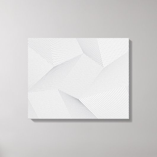 Toile Abstrait, moderne, simple, dynamique motif de lign (Recto)