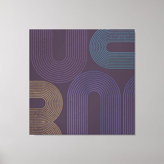 Toile Abstrait moderne violet (Recto)